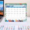 Mini Desk Calendar 2026-2027 with Stickers, 18 Months Standing Flip Small Desk Calendar 8" x 6" Runs from January Until July 2027 Mini Desktop