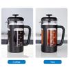 Easyworkz Heat-Resistant Glass French Press for Coffee & Tea, Soft Grip, 1000ml (8 Cups), Black