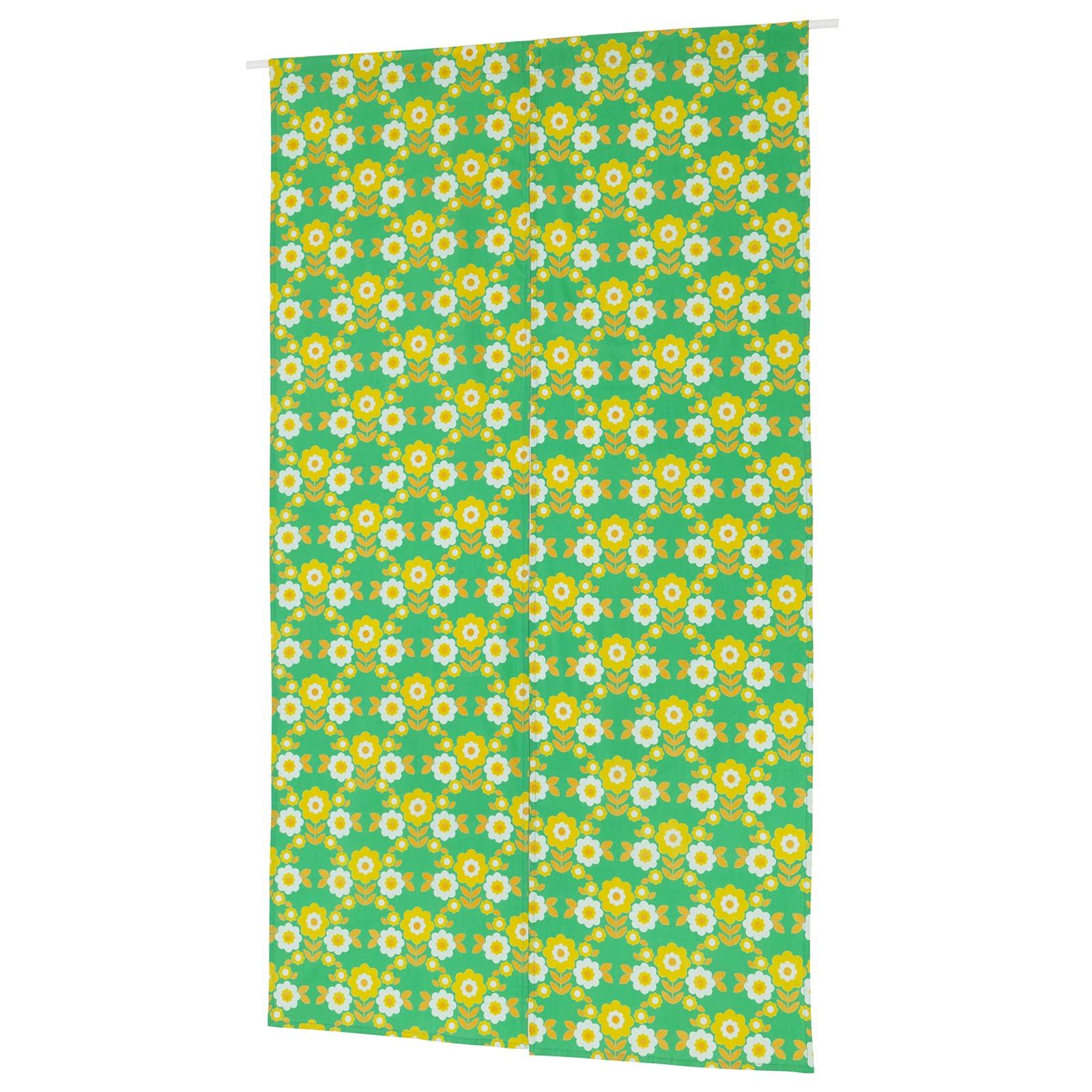 

Tomo Corporation Noren Retro Flower Green зелений