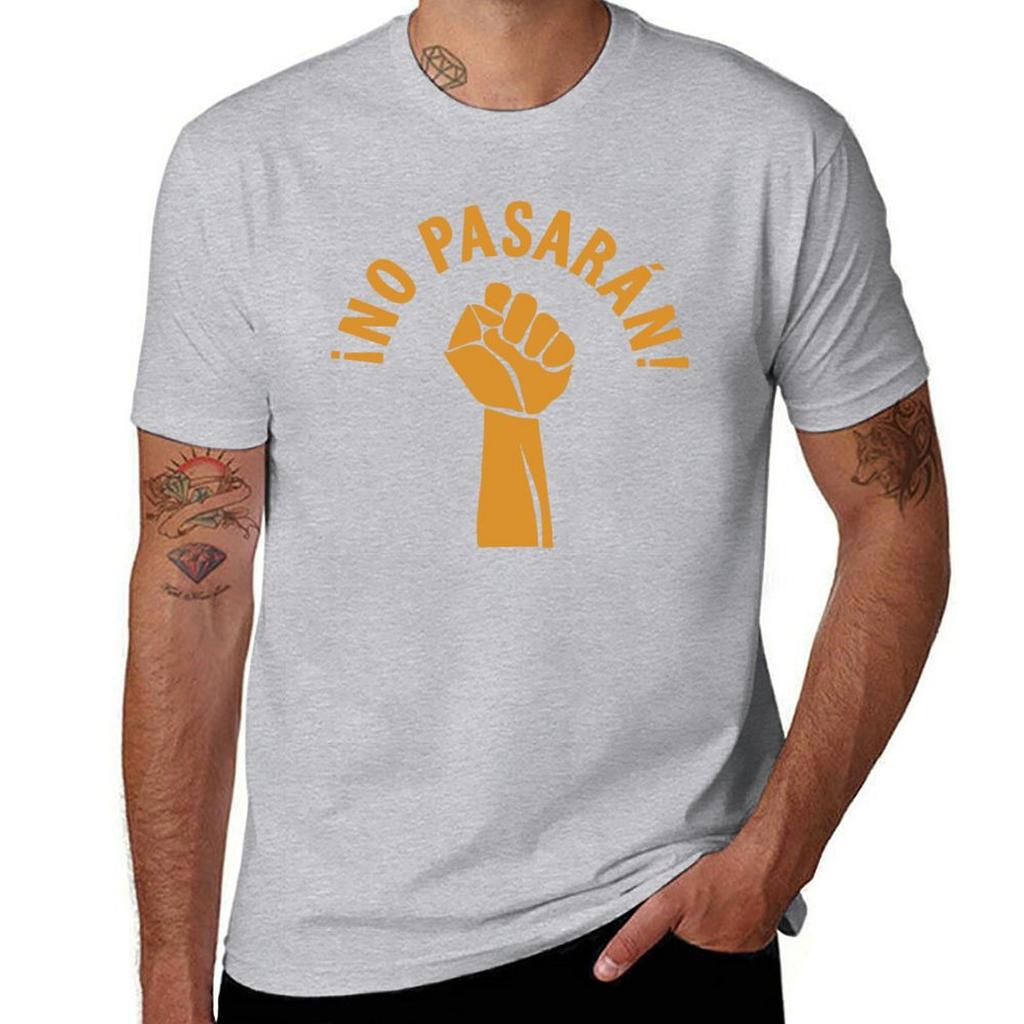 No Pasaran UK trička prázdná vintage topy pánské oblečení