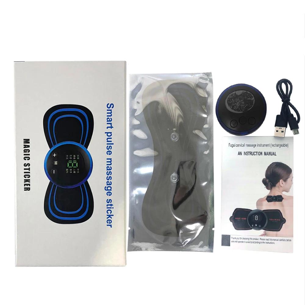 

Массажер для шейного отдела позвоночника EMS, мини-электрический массажер для шеи, стимулятор мышц шеи, спины, тела, расслабляющие подушечки для рук и ног