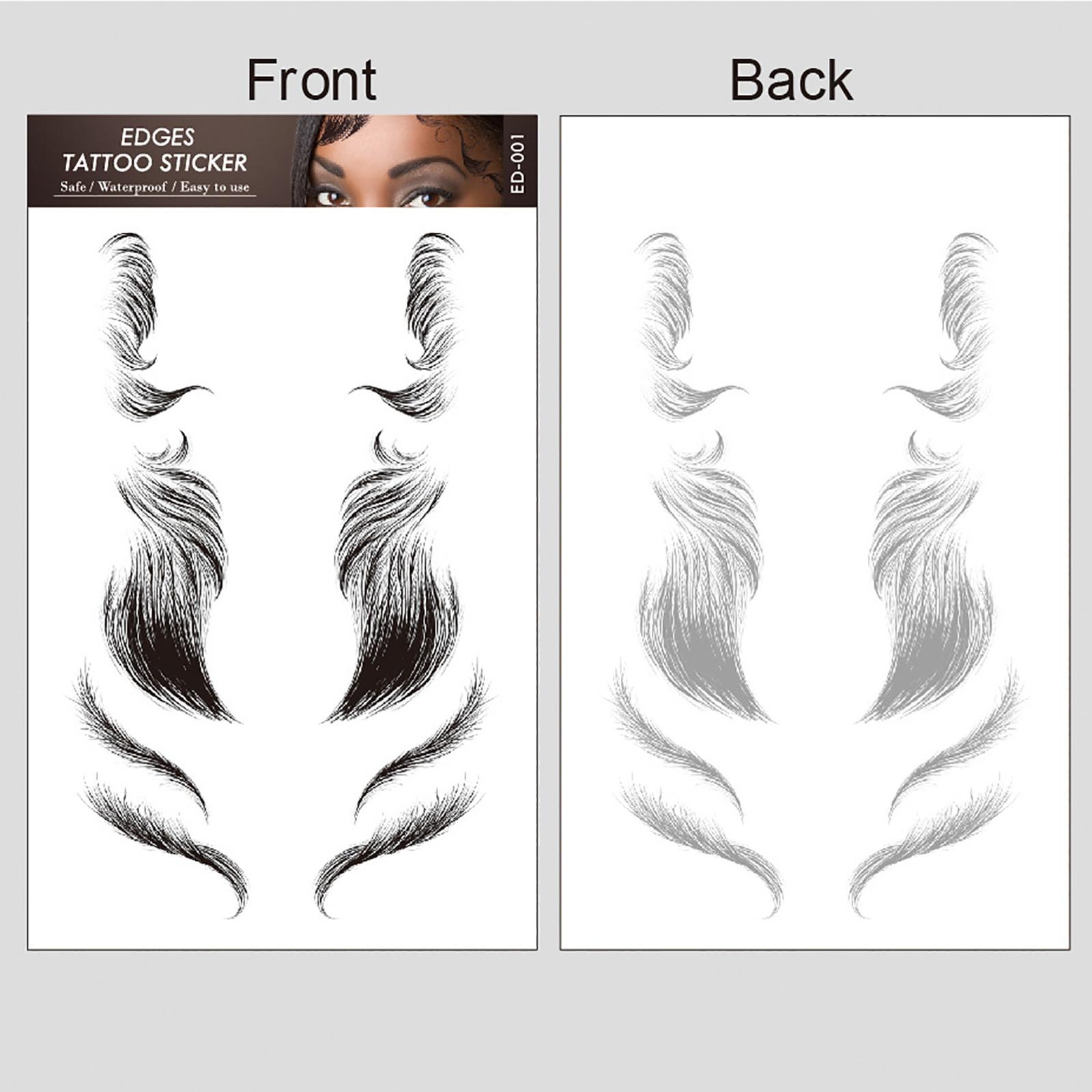 Наклейки для волос на лбу, Салонная DIY укладка волос, Наклейки для волос,