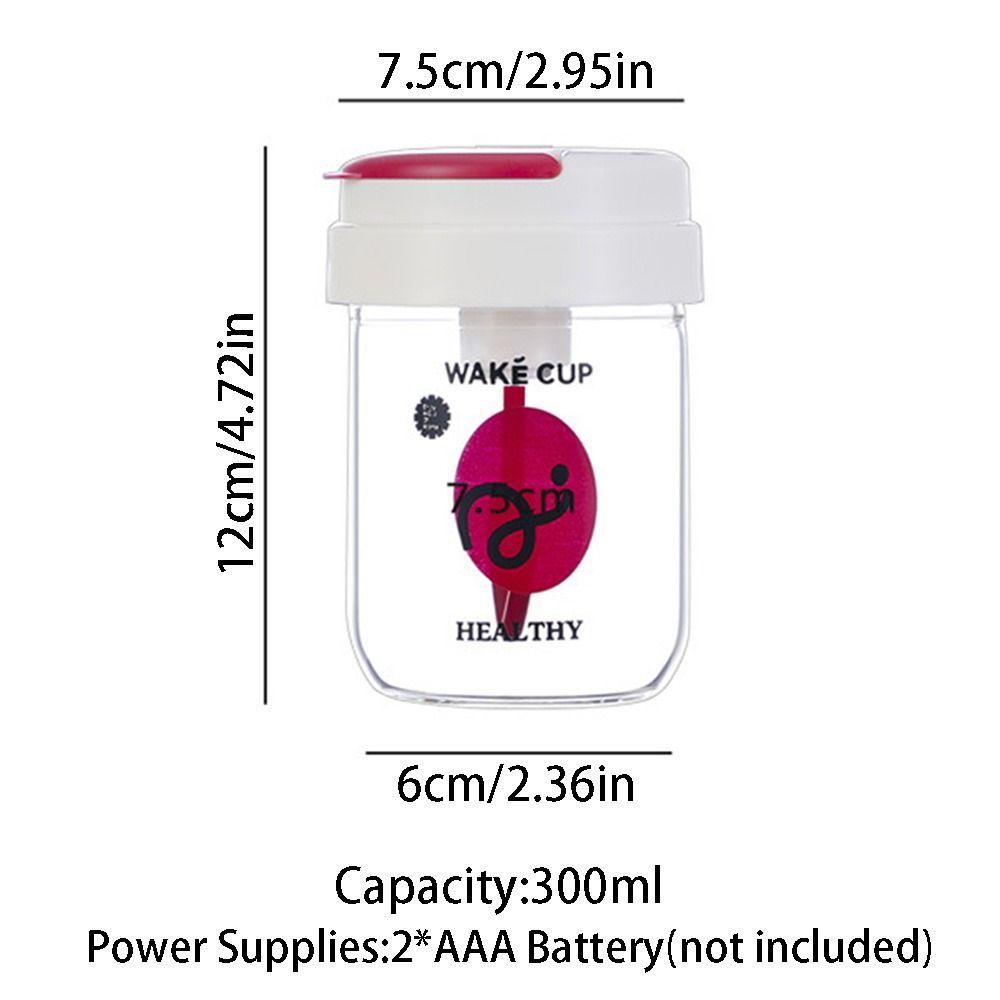 300ml Rotating Blender Mug Portable High Speed Stirring Cup Protein Shake Bottle Travel