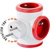Bloc prise Triplite 3x16A rotatif - WATT&amp;CO - Rouge