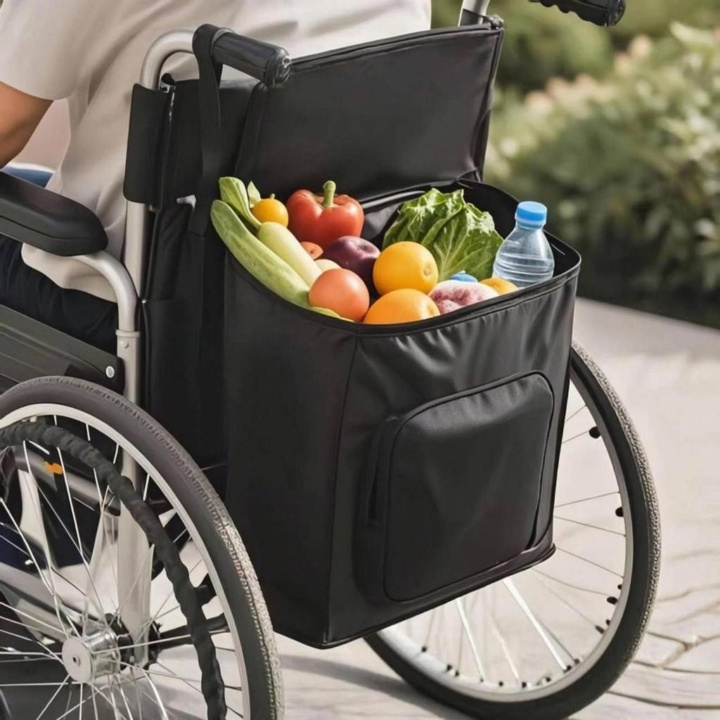 Bag Waterproof Storage Pouch Portable Assistive Device Hanging for Seniors, Outdoor, Travel,
