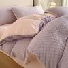 DoubleSided Thickened Milk Fleece Quilt Cover Single Piece Winter Quilt Single Dormitory 150X200X230 Coral Fleece Quilt Cover Fleece