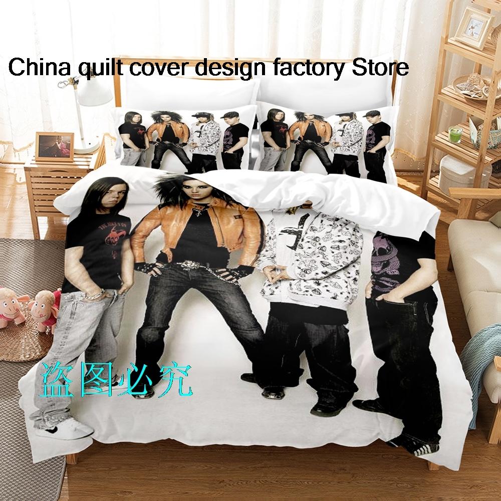

Tokio Hotel Beding Set Single Twin Ful Quen King-Sized Dimensionsd Dimensions Bed Linen Set Adult People Kid Bedrom Duvetcover Sets Tokio Hotel parure 100*200cm Single