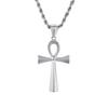 Shiny Golden Stainless Steel Cross Pendant for Men Women Polished 45-60cm Necklace Trendy Party Jewelry Gothic Accessories Gift