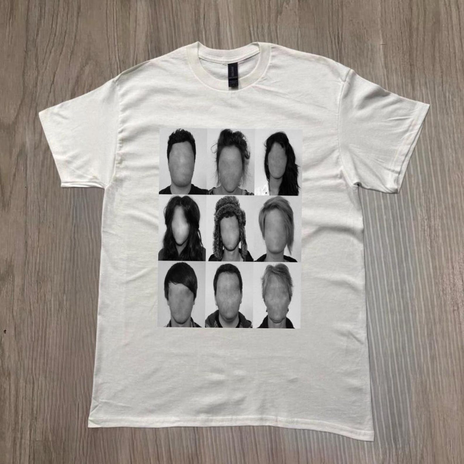 Faceless Portrait T Shirt, Anonymous Faces Graphic Tee, Abstract People Art Shirt, Minimalist Aesthetic Unisex Tee, Faceless graphic tee 2XL