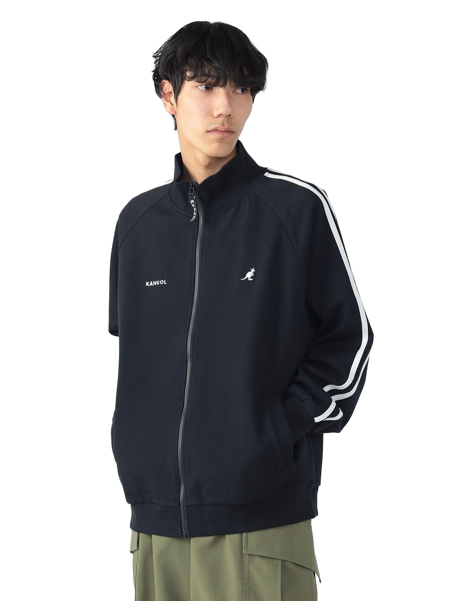 

Beams Heart Sweatshirt [EXCLUSIVE] KANGOL Cotton Fleece Track Jacket, Men s, Black, Size M