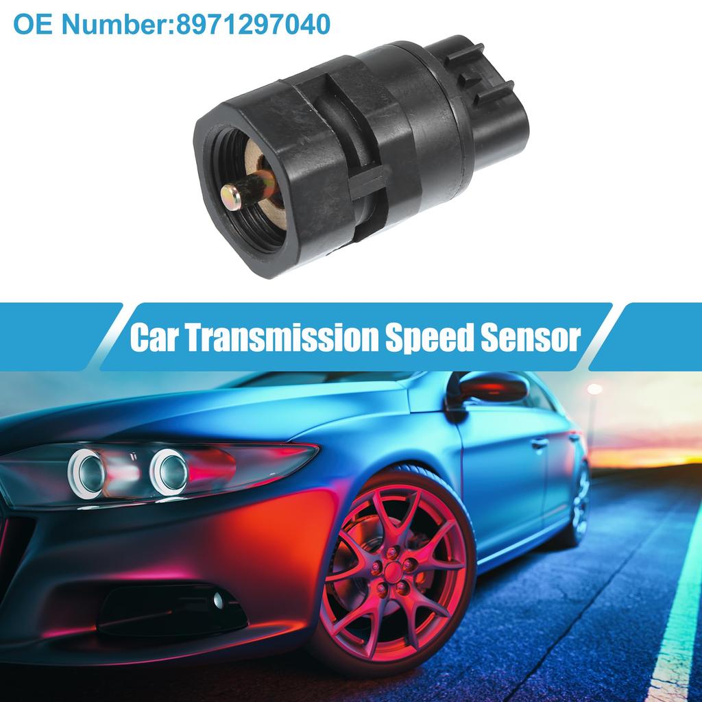 A ABSOPRO Compatible Isuzu Trooper Car Transmission Speed Sensor No.8971297040 Plastic Black