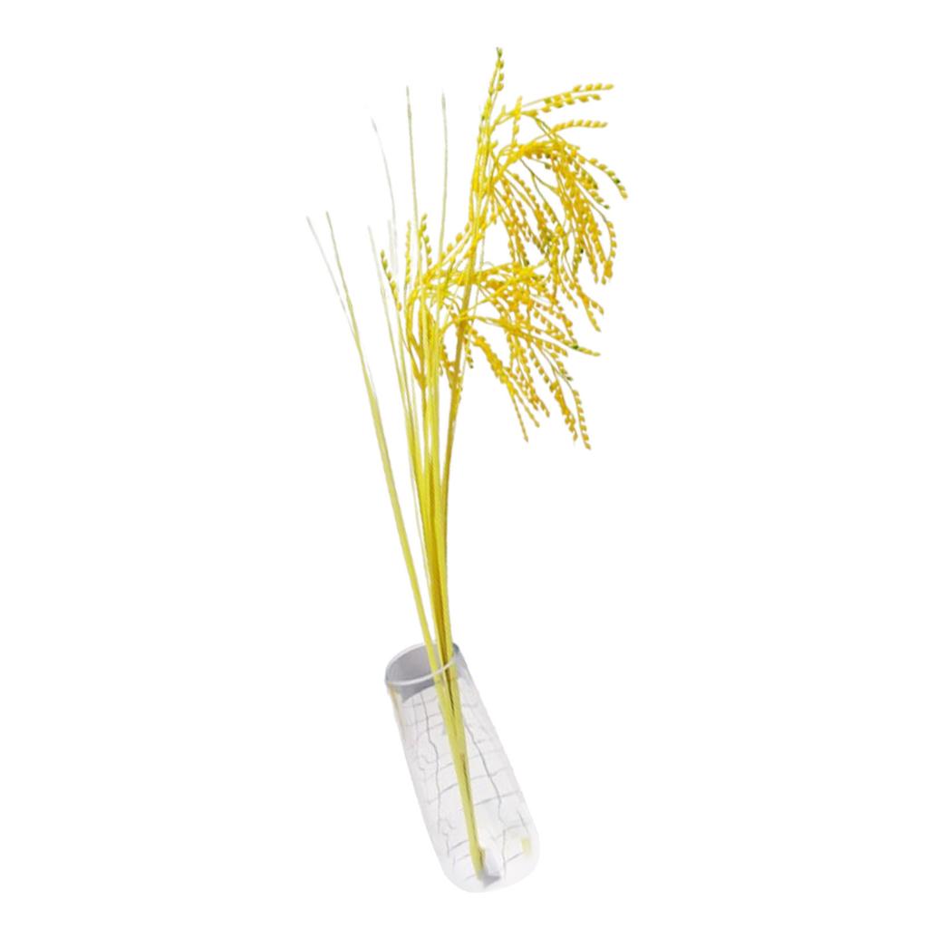 Artificial Simulation Wheat Stalks Fake Flowers Golden Sunshine Color Home Decor Simulated Ear Of Wheat for Farmhouse