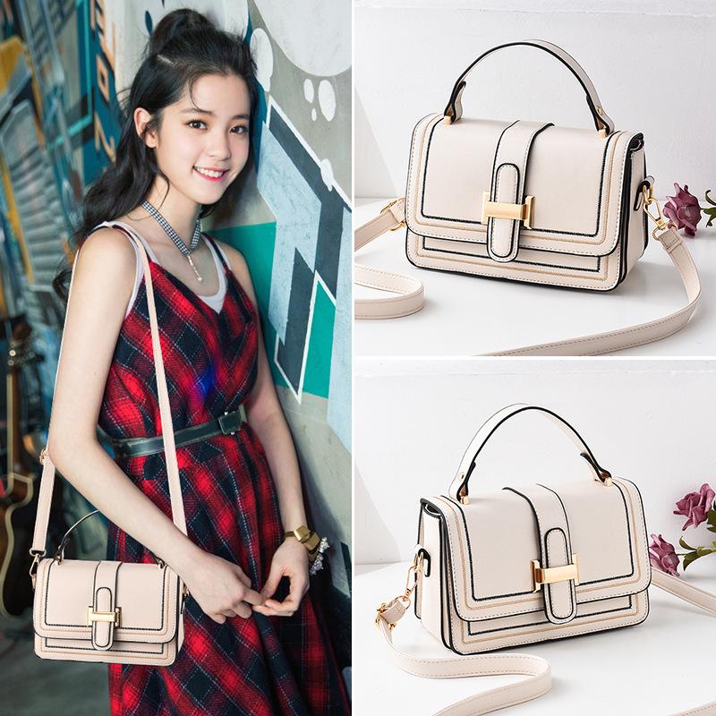 2025 new shoulder small square bag fashionable women's oblique span bag women's shoulder bag summer date women's bag