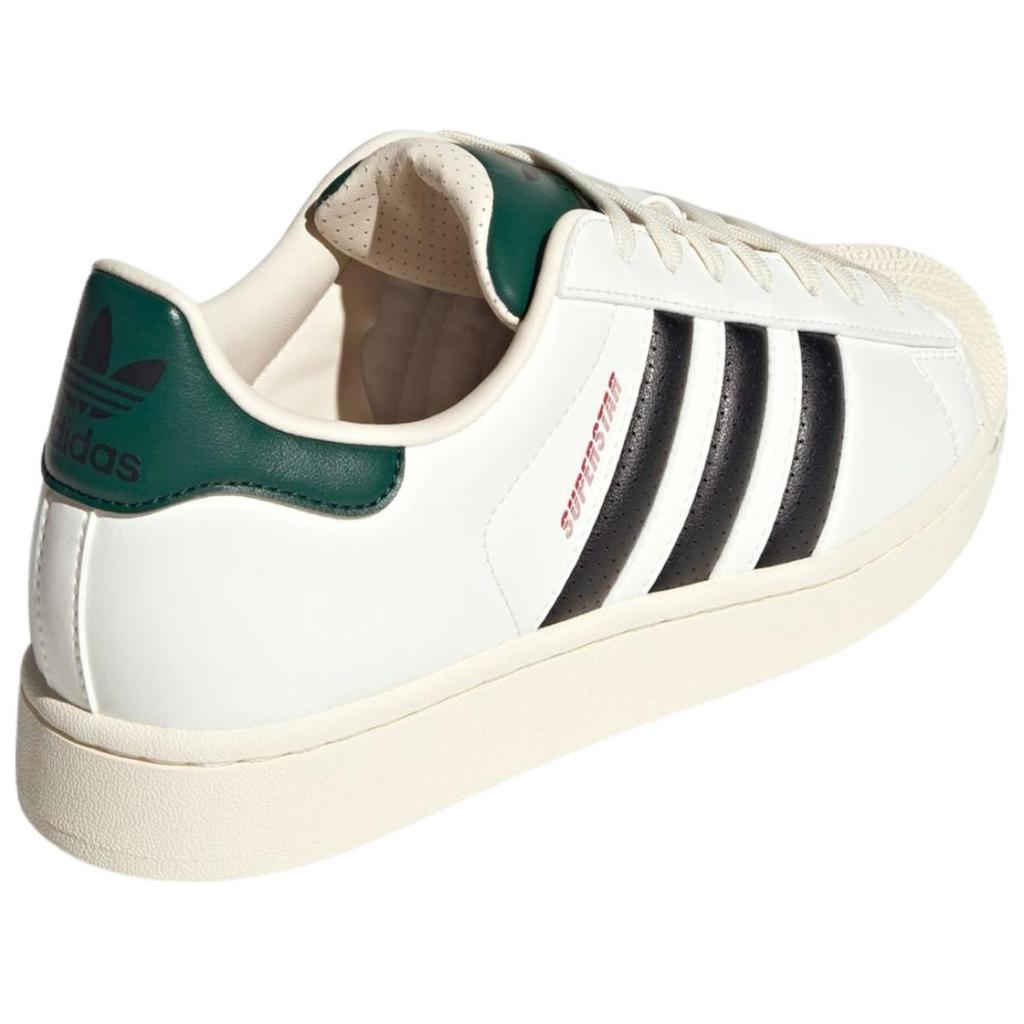 adidas Orijinal Superstar Çok Yönlü Rahat Dayanıklı Düşük Üst Kaykay Ayakkabıları Unisex Spor Ayakkabı Beyaz Siyah Yeşil JP9188