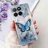 Phone Case For Honor X5b Plus X6b X7b X8b X9b 5G Elegant Flower Cat Painted Soft Silicone TPU Cases