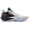 Li Ning Comfortable Shock Absorbing Breathable Low Top Basketball Shoes Men sneaker Black White ABPU003-5
