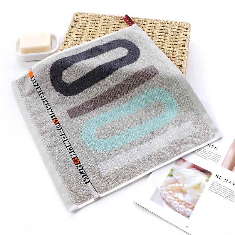 Cartoon Puppy Bear Quick-Drying Jacquard Hand Towel, 100% Cotton, 25x25 cm.