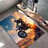 Desert adventure on motorcycle jumping carpet Yoga living room room decor children's crawling mat doormat area rug