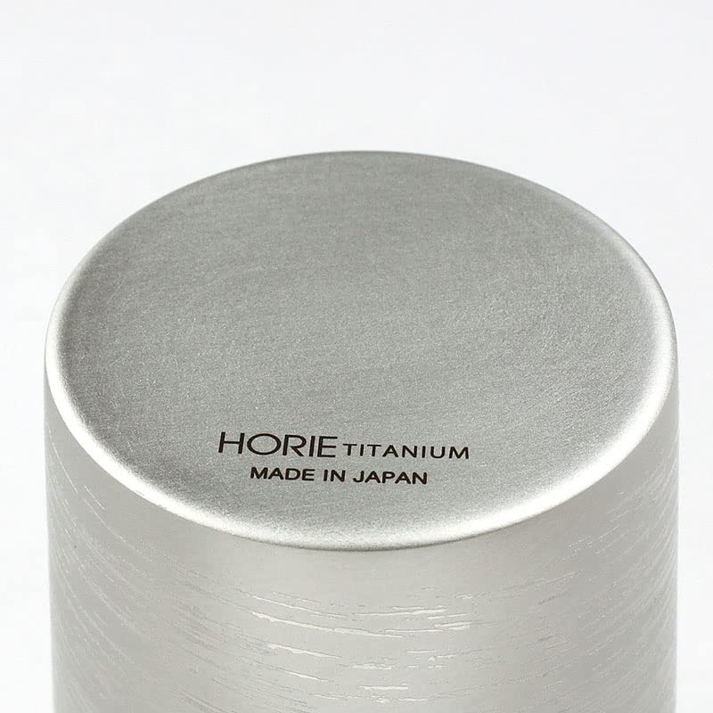 HORIER Titanium Premium Silver Double-Sided Tumbler, Birch,