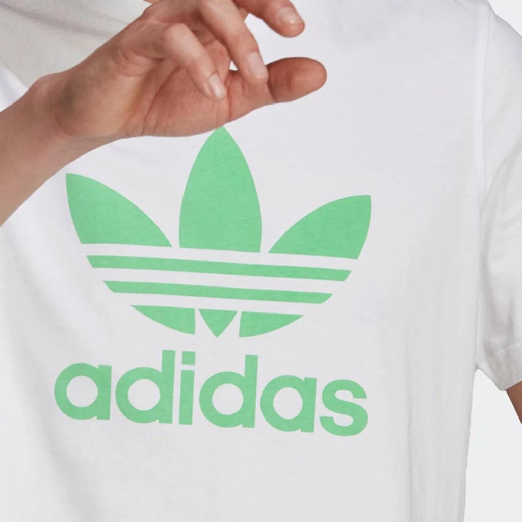 adidas Pánské tričko s kulatým výstřihem a potiskem loga značky Bílé H06640