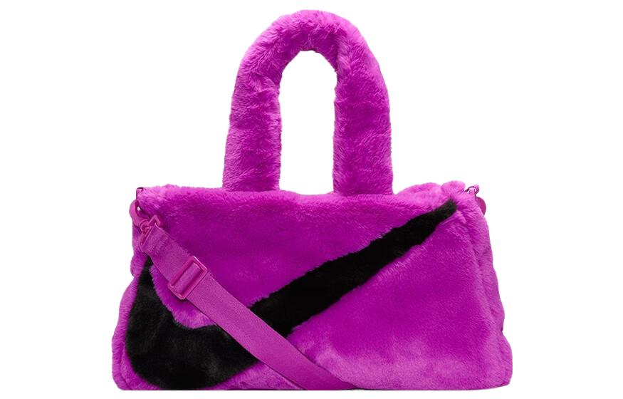 Nike Faux Fur Tote Bag Vivid