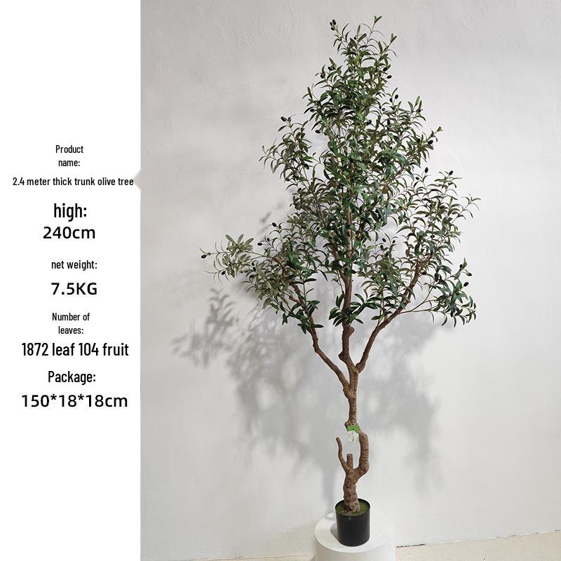Olive Tree Potted Plant - Indoor Decor Simulation for Living Room