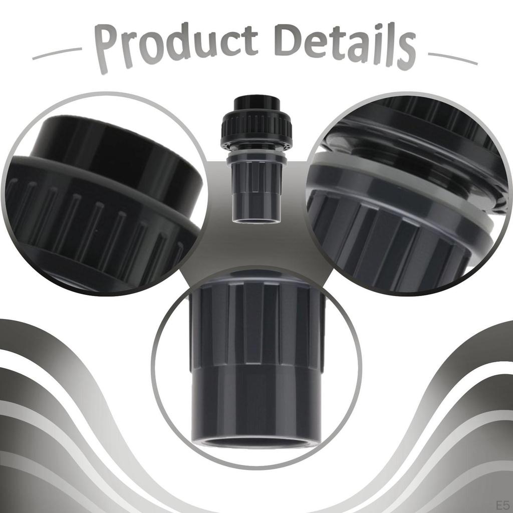 Aquarium Water Tube Connector Adapter Drain Fitting for Park Rain Barrel Patio Irrigation