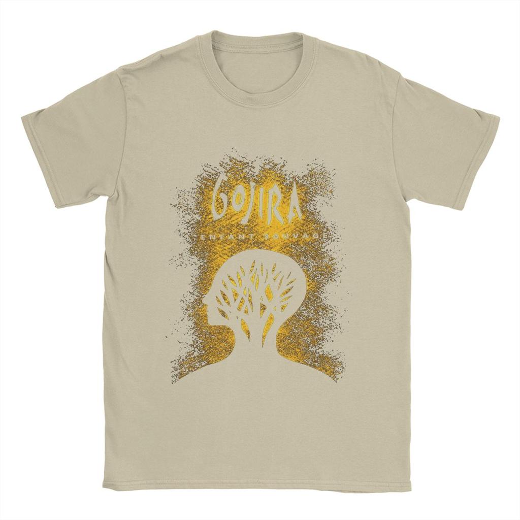 Men's T-Shirt Gojiraed Leisure Cotton Tee Shirt Short Sleeve T Shirts Round Neck Tops Gift Idea