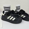 Children's Shell Head Board Shoes Spring and Summer New Girls' Sports Shoes Light and Non-slip Black Boys' Versatile Casual Shoes