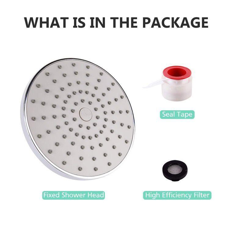 High Pressure 6 Inch Shower Head Luxury Rain Shower Head for Bathroom Home Hotel