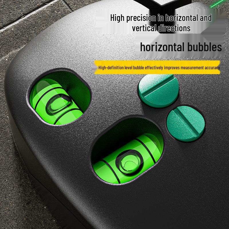 Shengda Green Infrared Laser Level: Precision 90° Floor Line Projector with Right Angle Line Striker.
