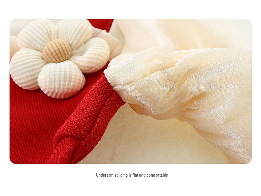 Autumn Long Sleeve Baby Romper – Newborn/1-Year-Old Girl Outfit