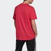 Adidas Originals Trefoil Stripe Logo Short Sleeve T-Shirt Men Tops Red GF4097