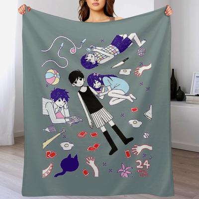Omori Throw Blanket Versatile Cozy Throw Blanket for All Occasions
