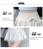Women's High Waist Black Pleated Mini Skirt - Autumn/Spring