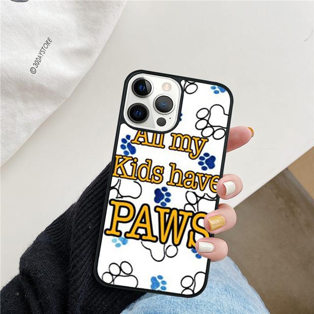 Paws Paw Pattern Cute Dog Cat Phone Case Cover For iPhone 17 Air 15 16 Pro Max 14 13 12 11 Pro Max Plus Coque