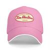 Tim Hortons Coffee Logo Black Baseball Cap Classic Design Embroidered Front Panel Adjustable Fit for Everyday Wear