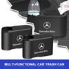 Søppelbøtte Autoemblem Søppelkasse Oppbevaring Biltilbehør For Mercedes benz AMG W204 W203 W212 W211 W124 W210 GLC GLE E CLA GLA W205 W211 W213