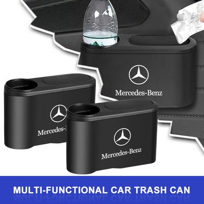 Odpadkový koš Auto Emblém Odpadkový box Nádoba Úložný prostor Auto Příslušenství Pro Mercedes benz AMG W204 W203 W212 W211 W124 W210 GLC GLE E CLA GLA W205 W211 W213