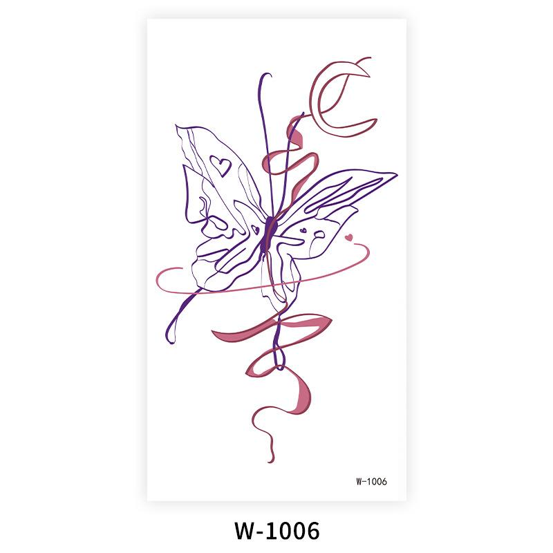 Cartoon Tattoo Sticker Waterproof Butterfly Tattoo Sticker Cute Little Fresh Temporary Tattoo Tattoo