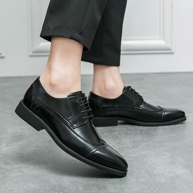 Skórzane Buty Dla Mężczyzny Prawdziwa Skóra Duże Rozmiary Butów Wysoka Jakość Projektant Formalne Buty Codzienne Buty Moda Biznes