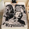 Taylor Swift bedruckte Flanelldecke Schlafzimmer Sofa Camping Warme Decke Geschenke für Familie und Freunde-MJ010