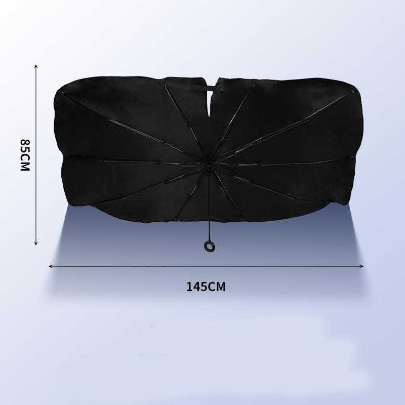 Pull Rope Car Sunshade Umbrella: UV Protection, Heat Insulation, Double-Layer Design