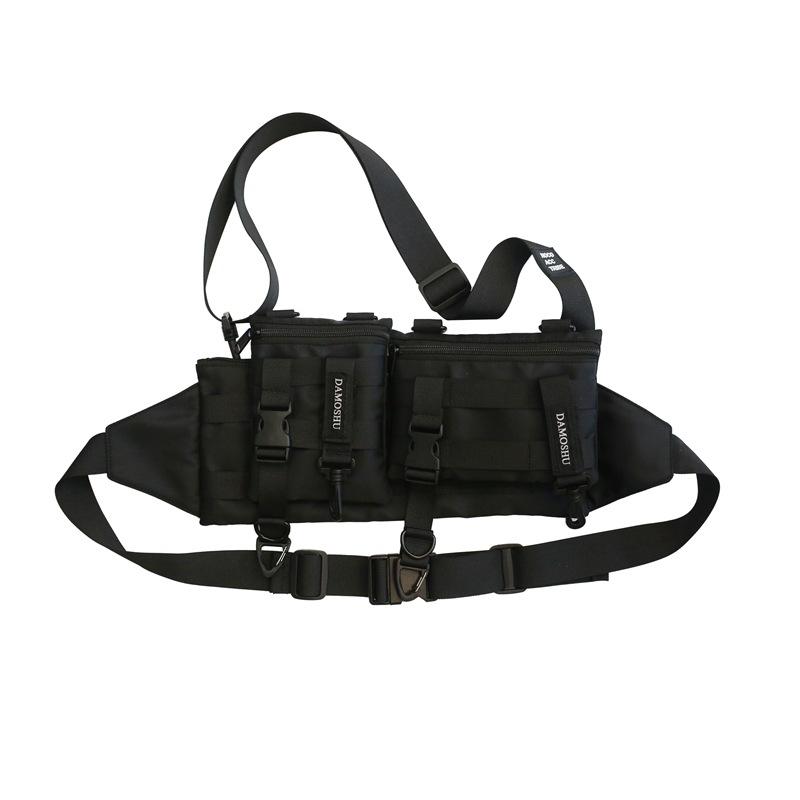 Hip Hop Odnímatelný pas Muži Ženy Crossbody náprsní taška Street Casual Fanny Pack