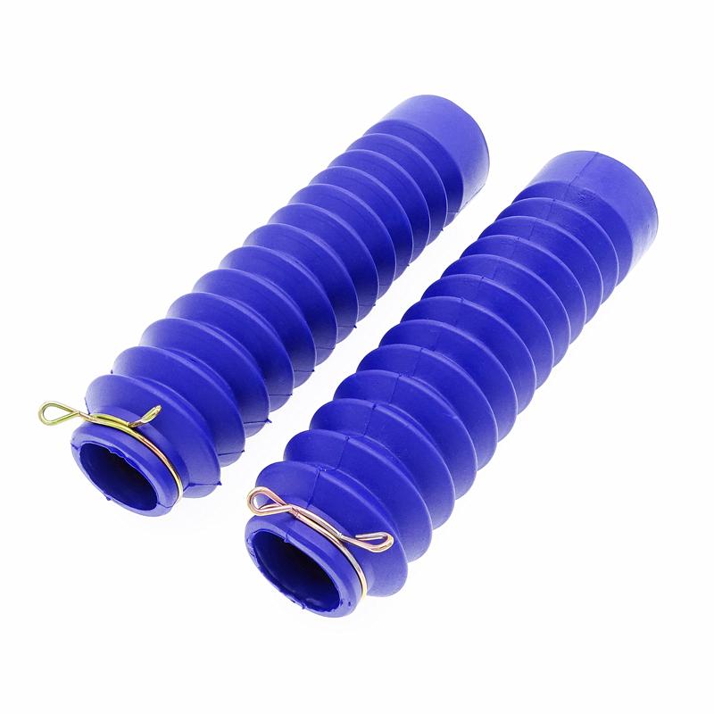 2 Pcs Universal Motorcycle Front Fork Shock Absorber Dust Cover Rubber Dust Proof Sleeve With 3 Colors Selection