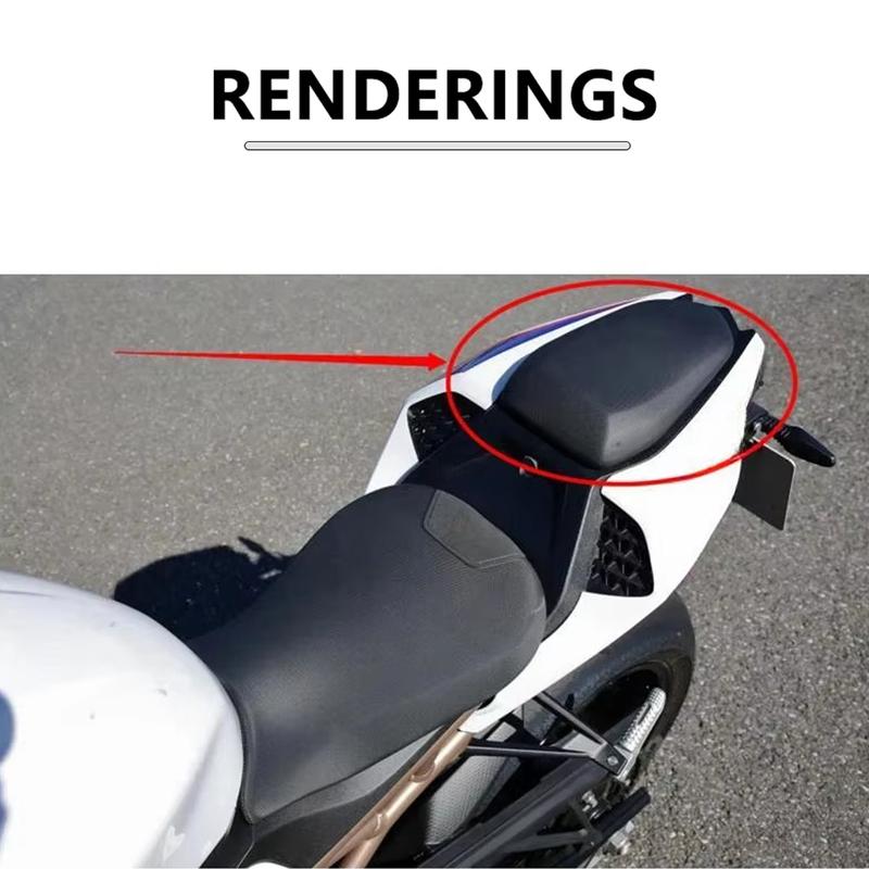 Motorcycle Rear Passenger Cushion Saddle Seat Comfort For BMW S1000RR S1000 RR M1000RR 2019-2025 Flexibilty Leather