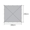 ISUKA Open Air Ultra Light 209622 Tarp, Gray,