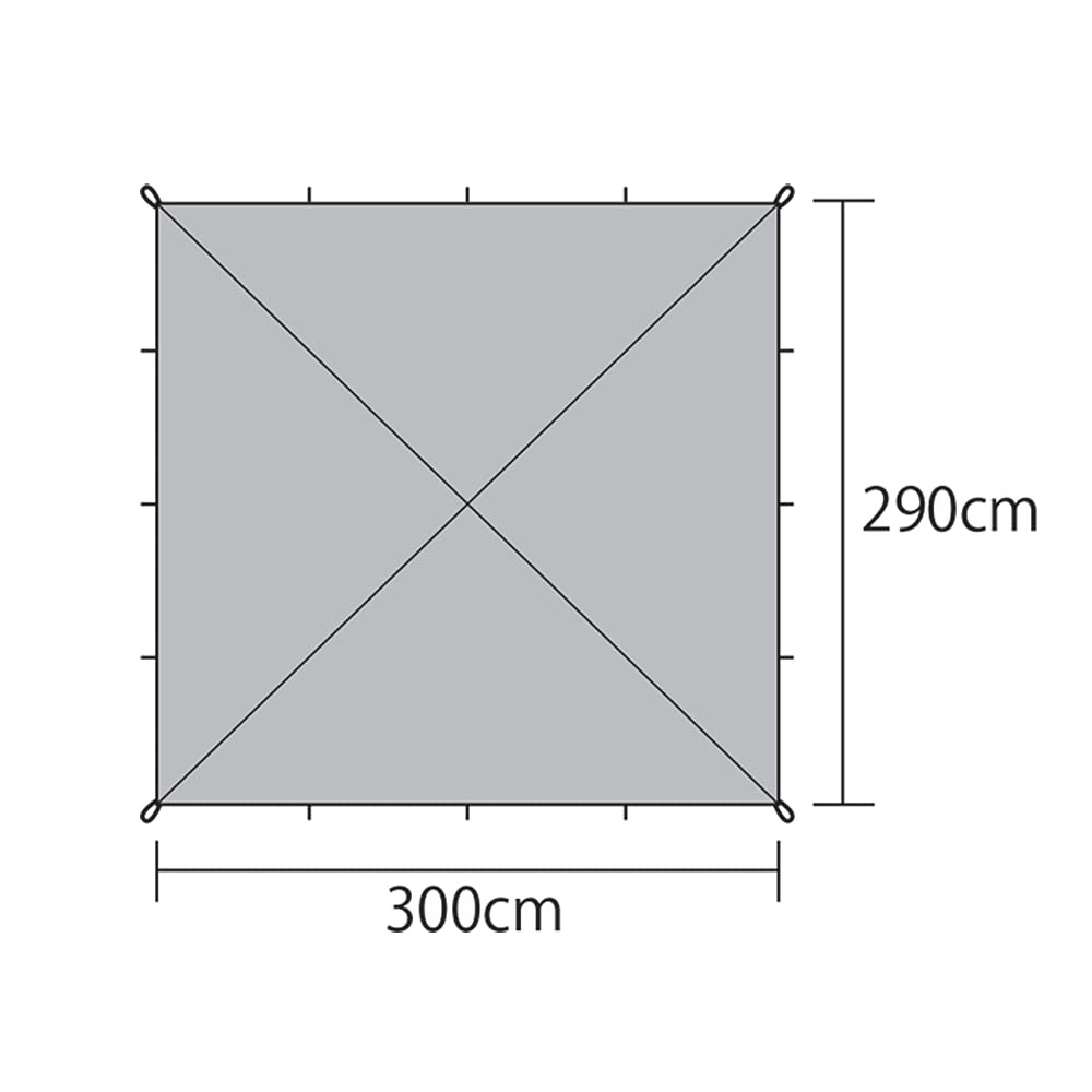 ISUKA Open Air Ultra Light 209622 Tarp, Gray,