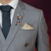 100 Pieces Autisms Awareness Ribbon Pins Satins Polyester Brooches Accessory for Charity Support and Social Cause