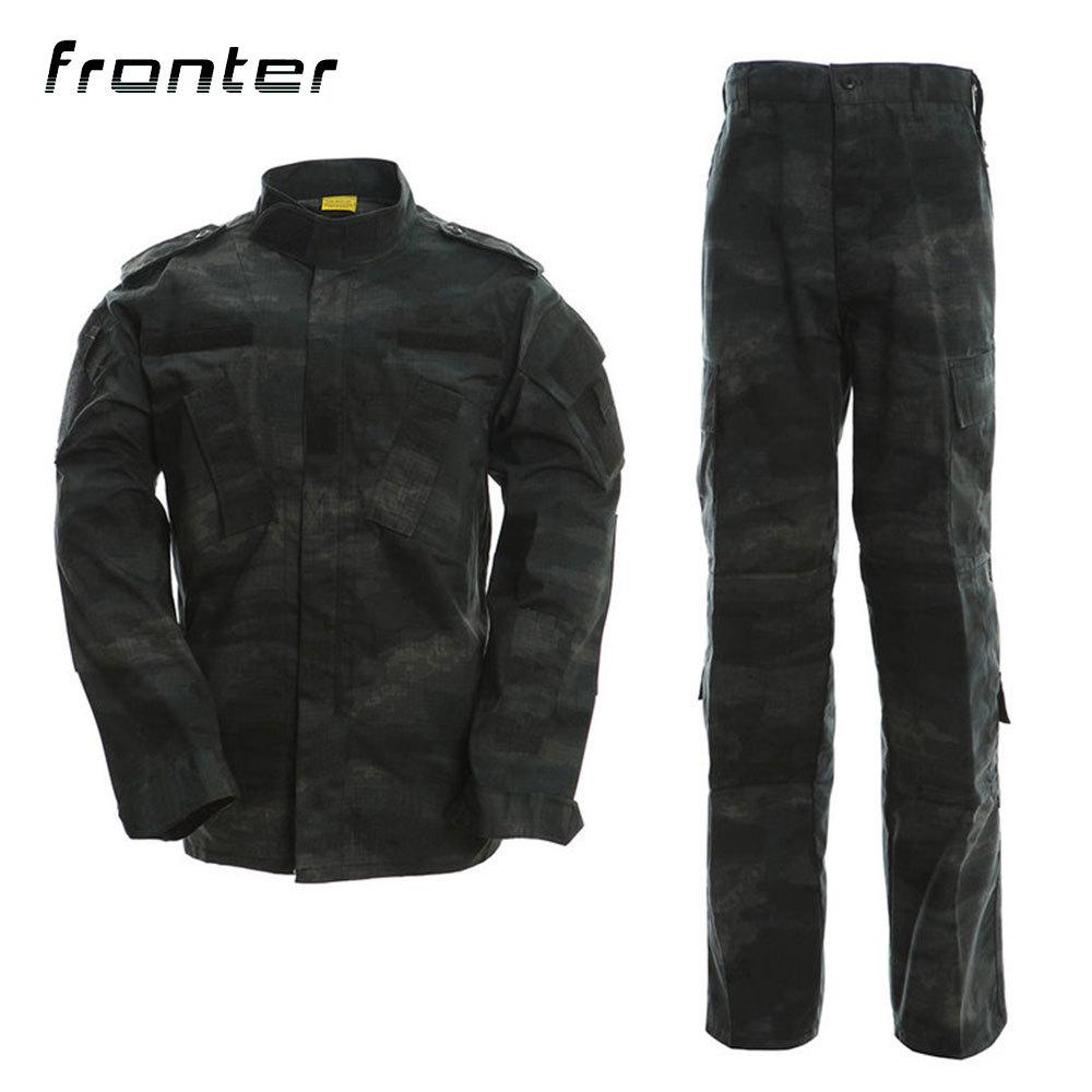 Fordan ACU Second Generation Foreign Camouflage Kit + Outdoor Scratch Resistant Training Clothing for Camouflage Enthusiasts